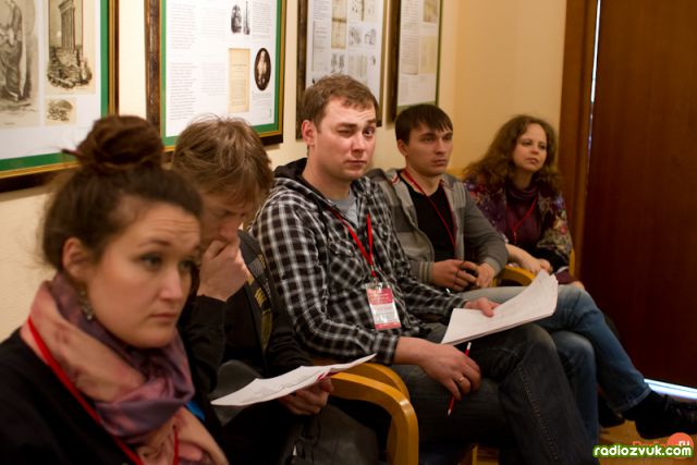 Участники семинара в рамках фестиваля "Вместе-Радио 2.3" (25 апреля 2015)